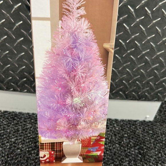 Holiday Time 32” Fiber Optic Christmas Tree New Pink - Picture 3 of 4